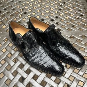 Mezlan Double Monk Strap Loafers